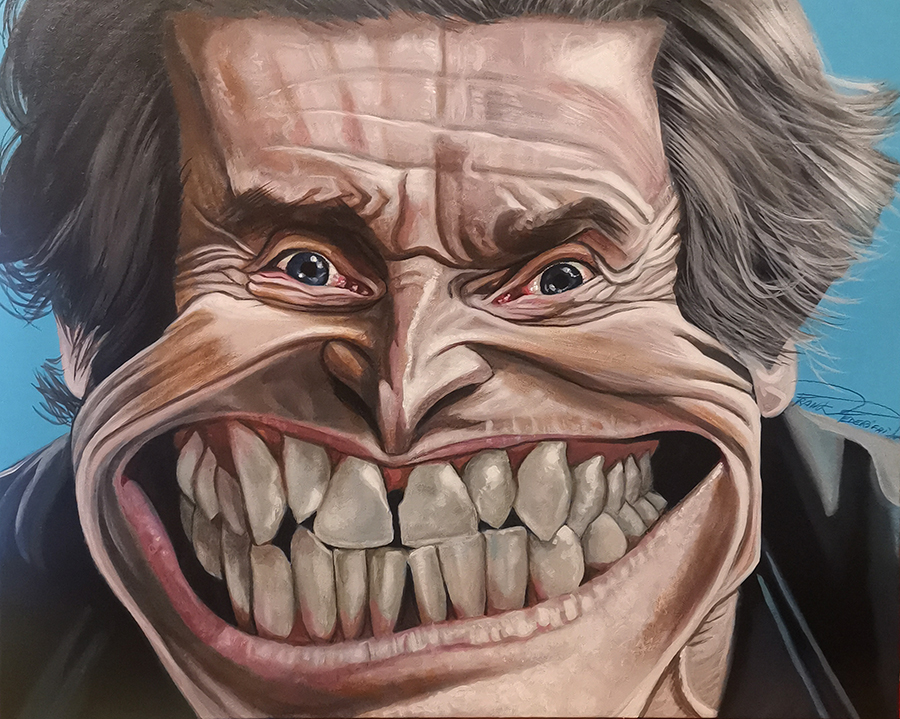 caricature of Willem Dafoe caricatura Willem Dafoe