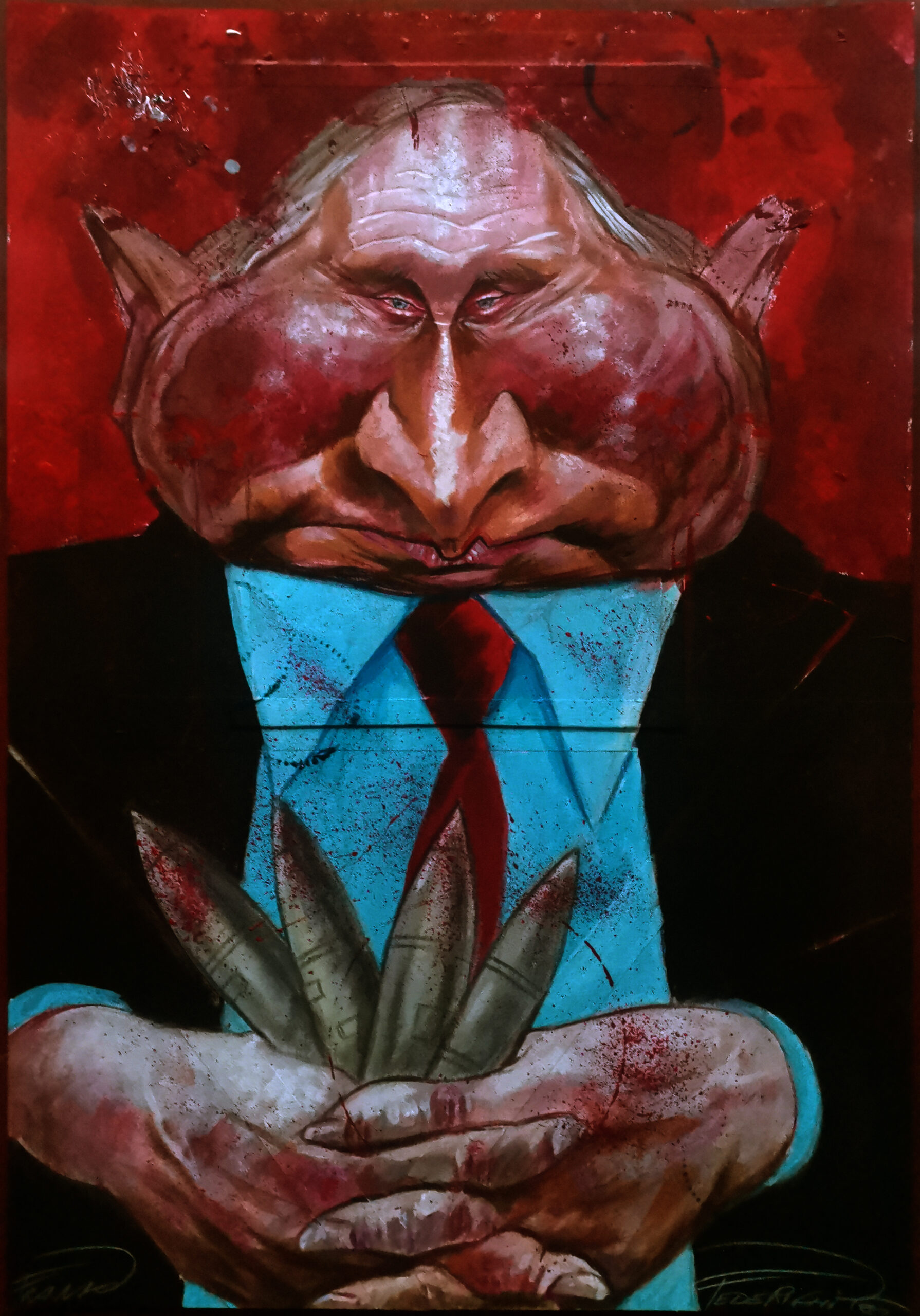 Putin caricature Caricatura di Putin