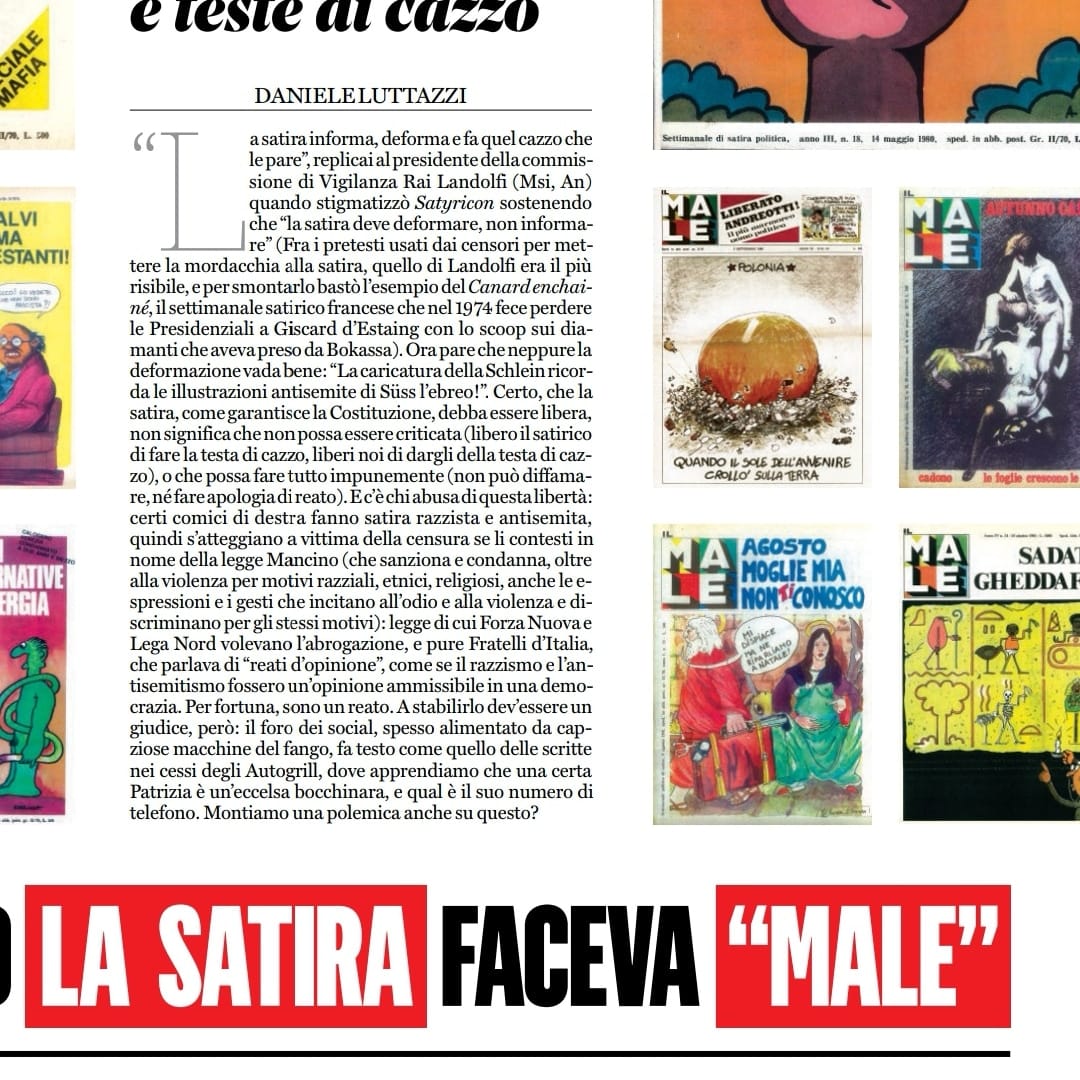 Daniele Luttazzi talks about the satire and caricature of Elly Schlein Daniele Luttazzi parla della satira e della caricatura di Elly Schlein