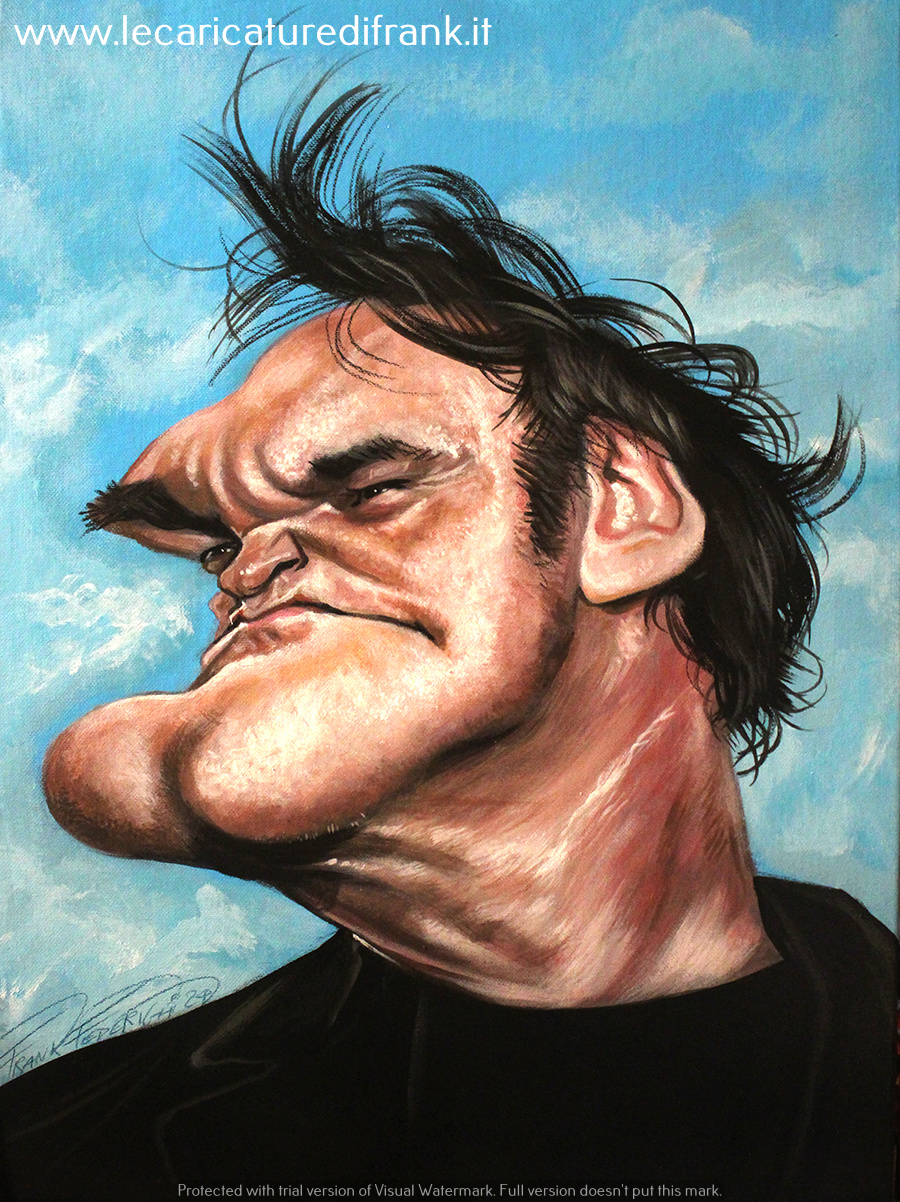 Caricature Quentin Tarantino Caricatura Quentin Tarantino