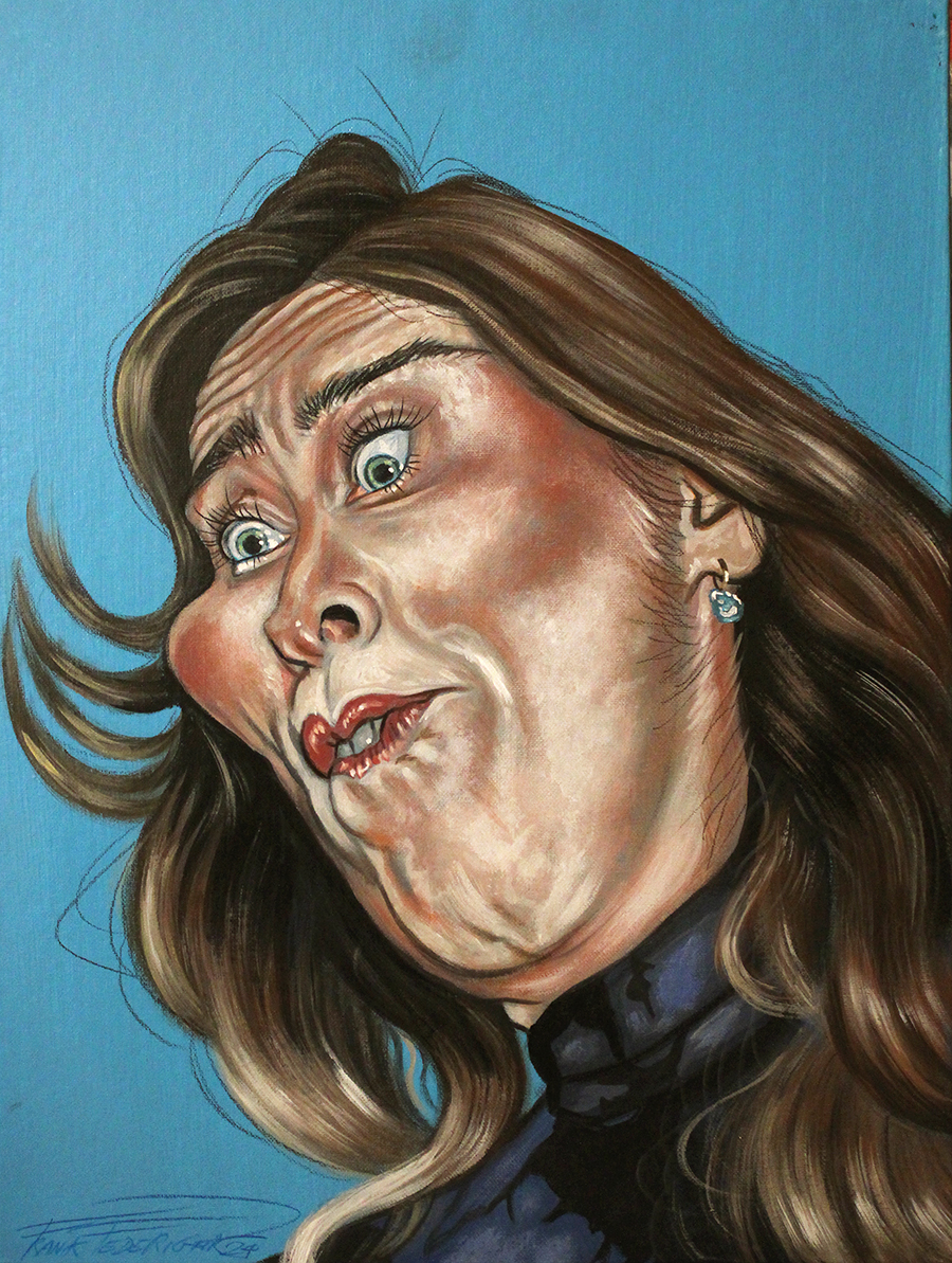 Caricature Elena Boschi, published on Il Fatto Quotidiano Caricatura Elena Boschi, pubblicata su Il Fatto Quotidiano
