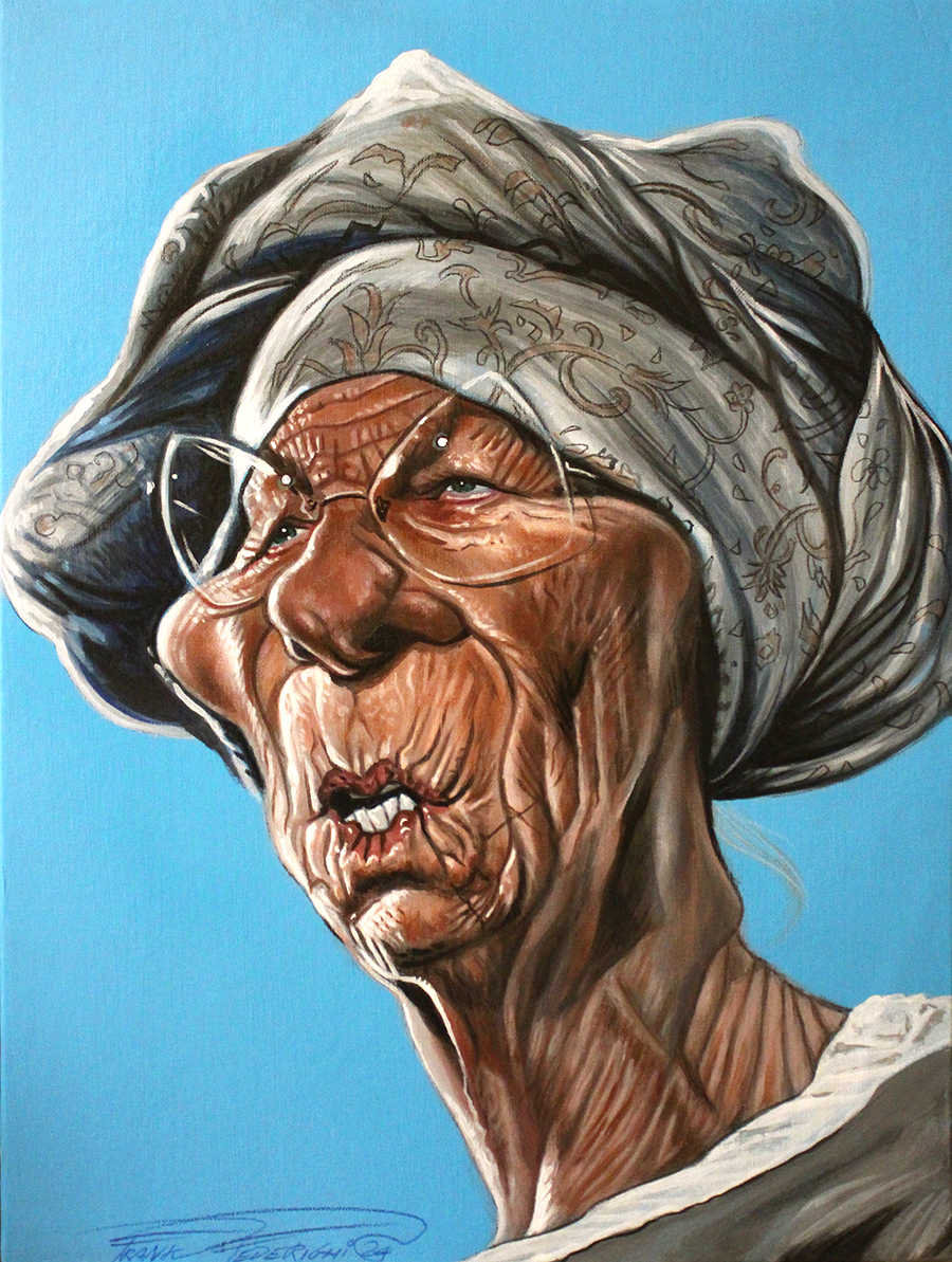 Caricature Emma Bonino, published on Il Fatto Quotidiano Caricatura Emma Bonino, pubblicata su Il Fatto Quotidiano