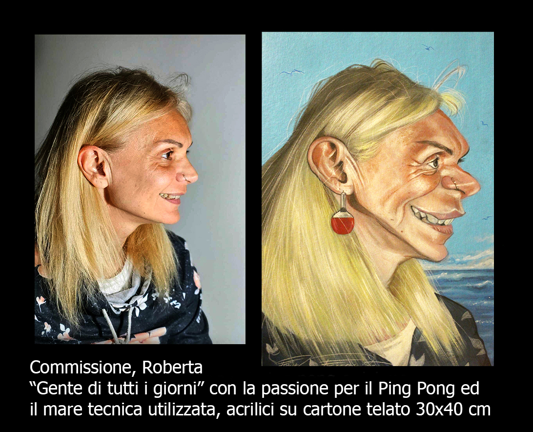 Roberta caricature Caricatura Roberta