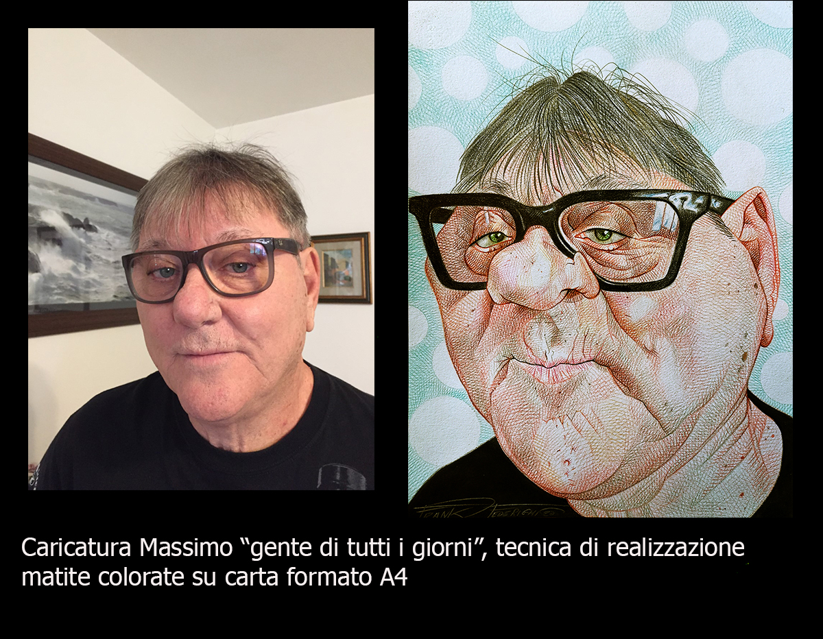 Caricatura Massimo, serie "Gente di tutti i giorni" Caricatura Massimo, serie "Gente di tutti i giorni"