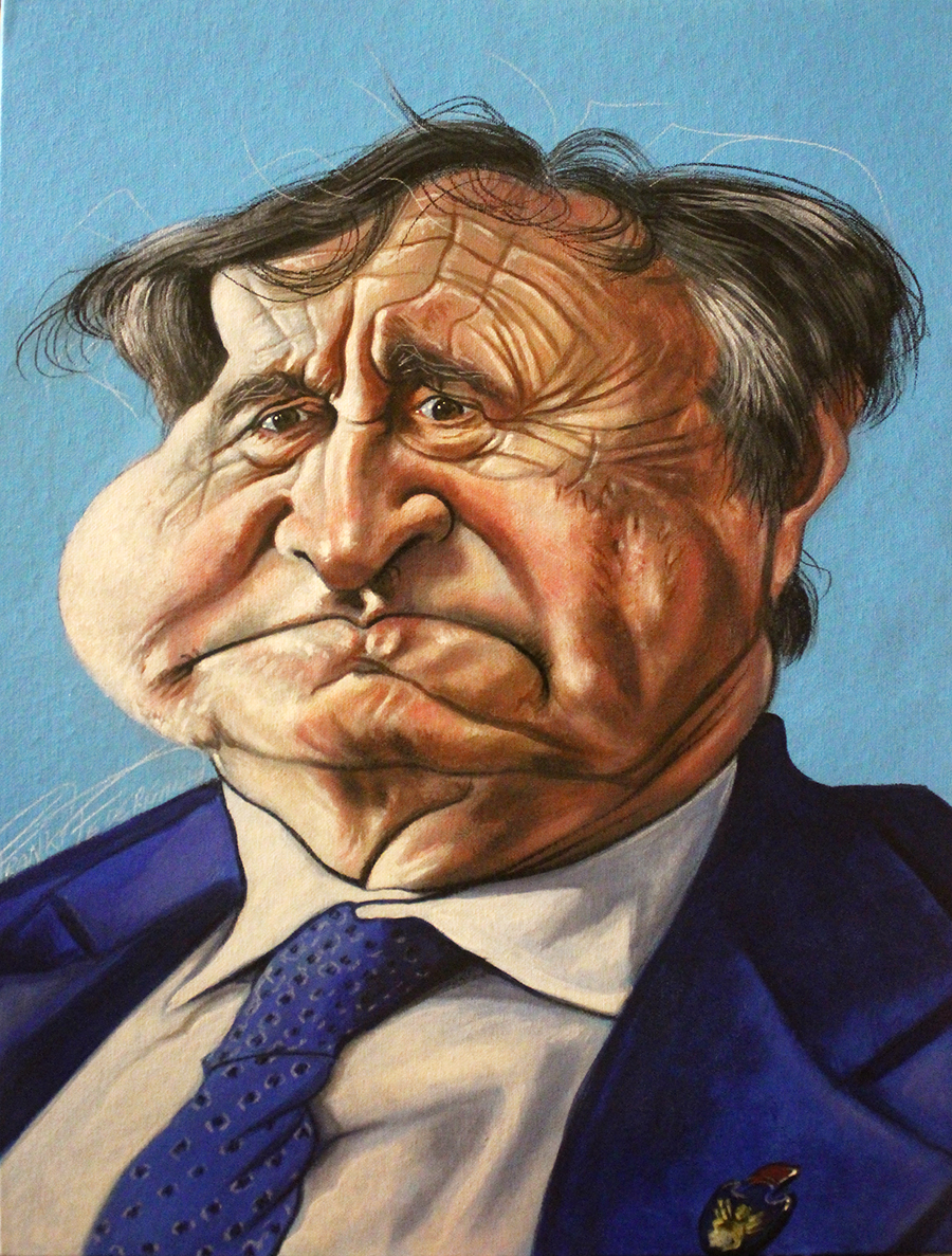 Luigi Brugnaro caricature for Il Fatto Quotidiano Caricatura Luigi Brugnaro per il Fatto Quotidiano