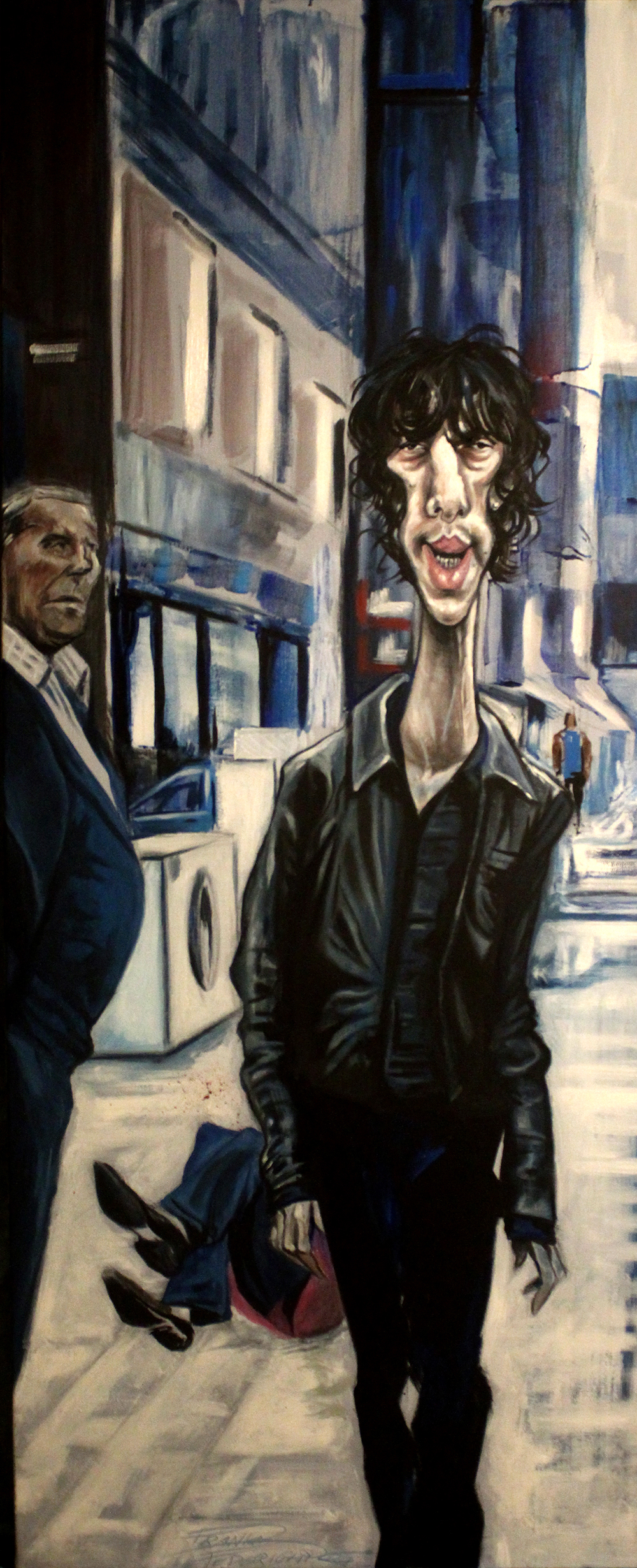Richard paul Ashcroft The Verve, Bitter Sweet Symphony olio e acrilico su tela 40 x 100 cm Anno 2014 Richard paul Ashcroft The Verve, Bitter Sweet Symphony olio e acrilico su tela 40 x 100 cm Anno 2014