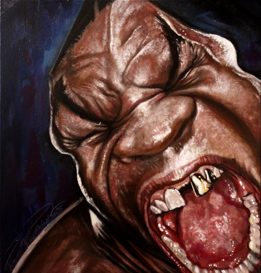 Mike Tyson, acrylic on cardboard Mike Tyson, acrilici su cartoncino