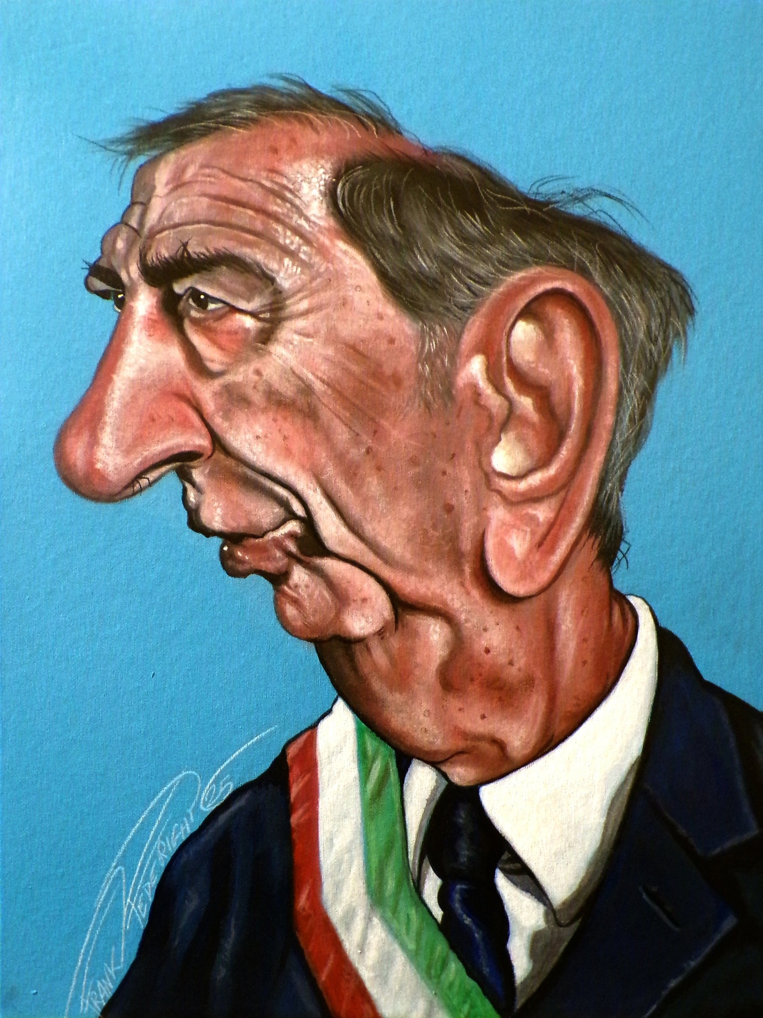 Caricature Beppe Sala For Il Fatto Quotidiano, Text Pino Corrias Caricatura Beppe Sala per Il Fatto Quotidiano, testo Pino Corrias