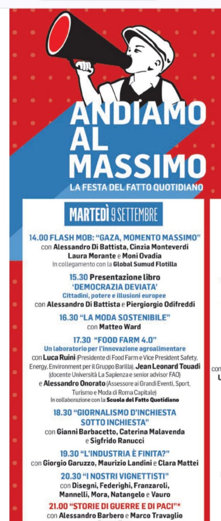 Appointment with me too at the Fact Festival !!! Appuntamento anche con me alla festa del Fatto!!!