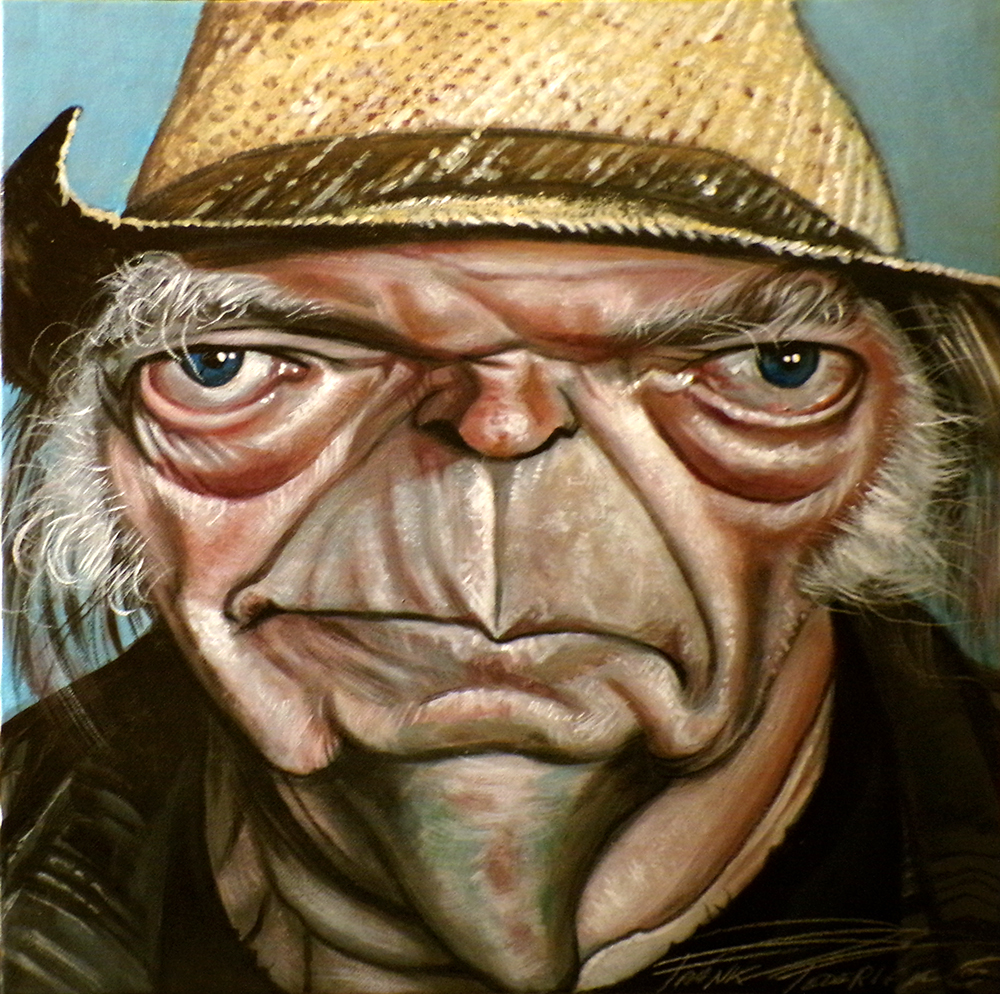 Neil Young, extemporaneous painting Neil Young, pittura estemporanea