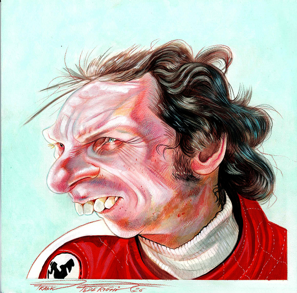 Caricature Niki Lauda, colored pencils and acrylics, write to me if you also want to commission me your favorite character!! Caricatura Niki Lauda, matite colorate e acrilici, scrivimi se anche tu vuoi commissionarmi il tuo personaggio preferito!!